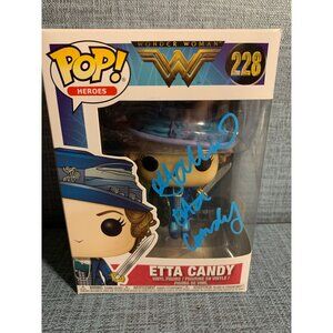 Signed Pop Heroes Wonder Woman #228 Etta Candy Funko